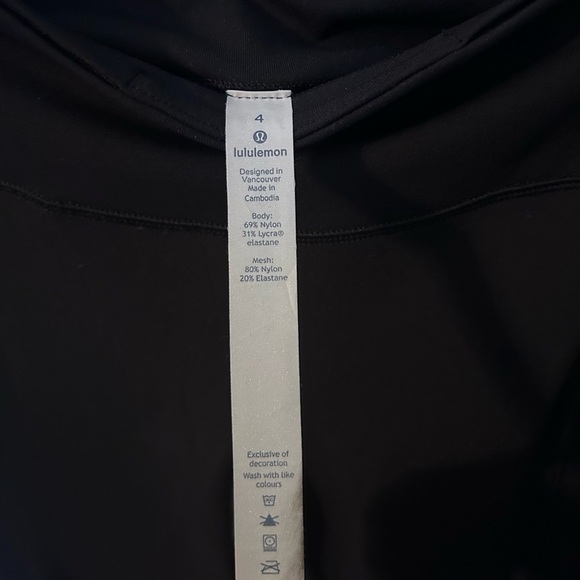 Lululemon Speed Up Crop (21")- Black/ Size 4 - Picture 8 of 10